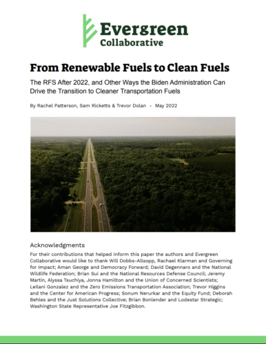 From Renewable Fuels to Clean Fuels PDF cover